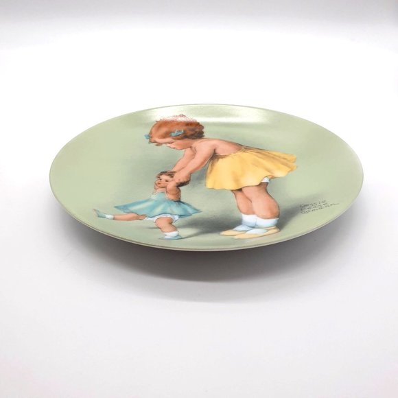 The First Step Collector Plate By Bessie Pease Cutmann #2 Little Mother Series - Picture 5 of 8